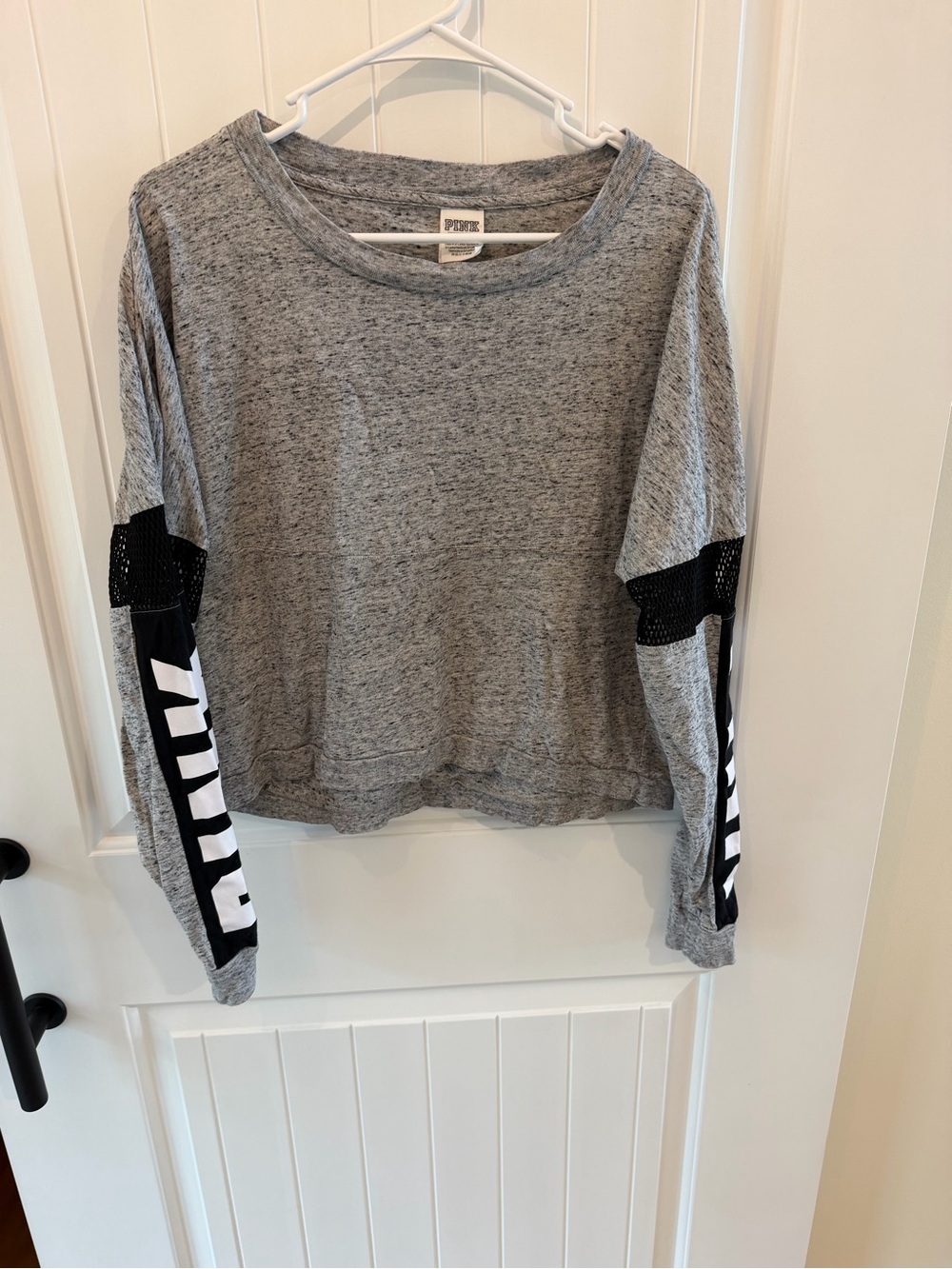 PINK Victoria's Secret Heather Gray Crewneck Tee
